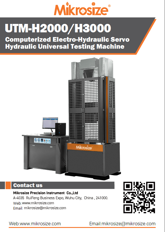 UTM-H2000/H3000 Computerized Electro-Hydraulic Servo Hydraulic ...