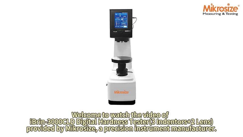 iBrin-3000CLD Digital Hardness Tester(3 Indentors+2 Lens)
