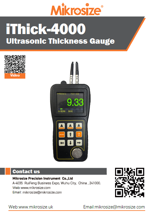 iThick-4000 Ultrasonic Thickness Gauge