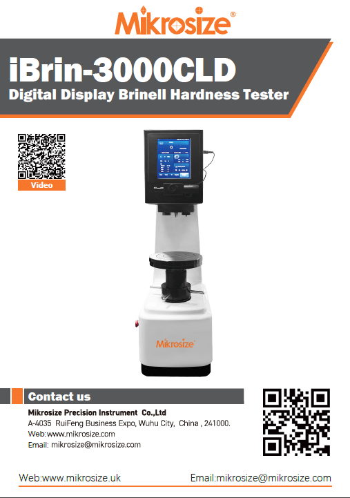 iBrin-3000CLD Digital Hardness Tester(3 Indentors+2 Lens)