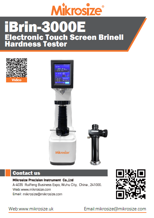 iBrin-3000E Electronic Touch Screen Brinell Hardness Tester