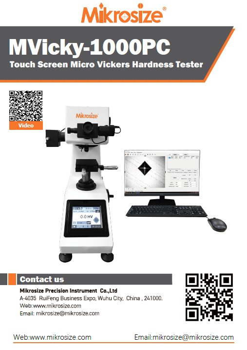 MVicky-1000PC Touch Screen Micro Vickers Hardness Tester