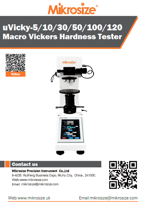 uVicky-5/10/30/50/100/120 Macro Vickers Hardness Tester