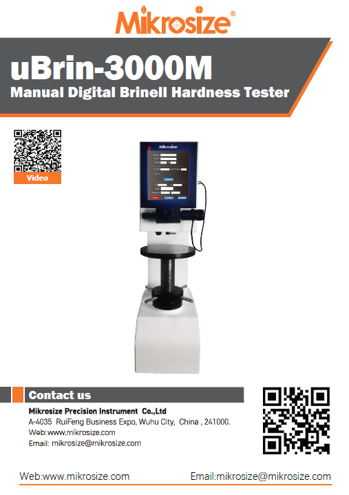 uBrin-3000M Manual Digital Brinell Hardness Tester
