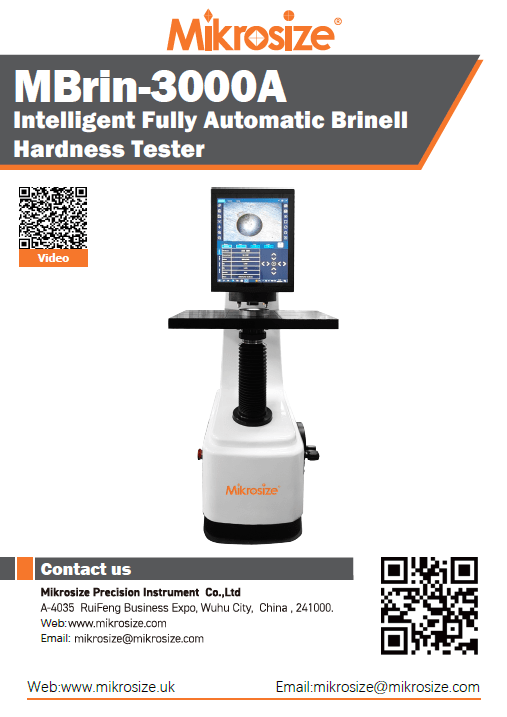 MBrin-3000A Intelligent Fully Automatic Brinell Hardness Tester