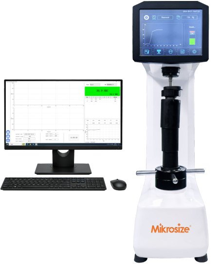Digital Touch Screen Rockwell Hardness Tester: Precision Hardness Testing with Mikrosize iRocky-150CL-PC 1 Touch Screen Superficial Rockwell Hardness Tester1