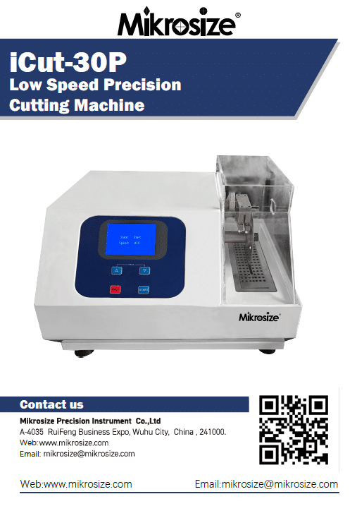 iCut-30P Low Speed Precision Cutting Machine