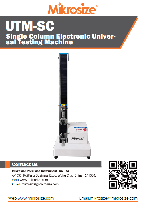 UTM-SC Single Column Electronic Universal Testing Machine