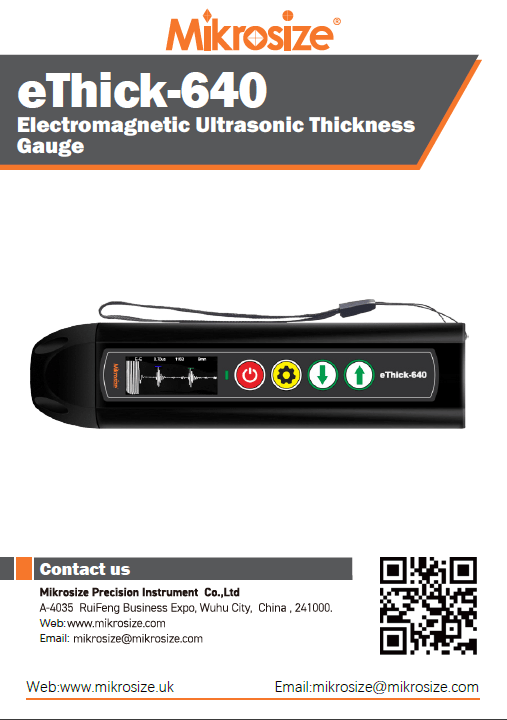 eThick-640 Electromagnetic Ultrasonic Thickness Gauge