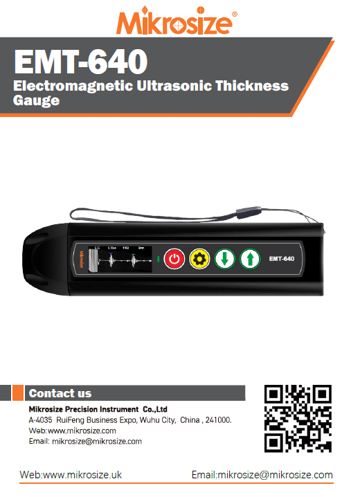 EMT-640 Electromagnetic Ultrasonic Thickness Gauge