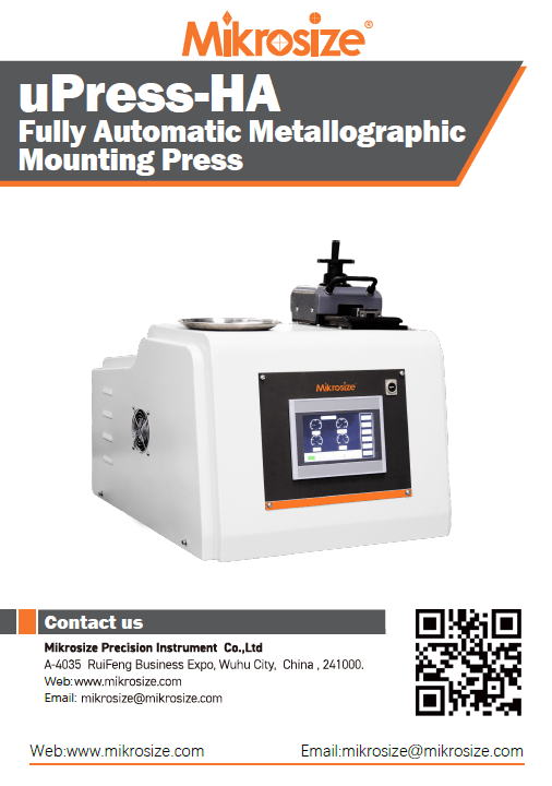 uPress-HA Fully Automatic Metallographic Mounting Press