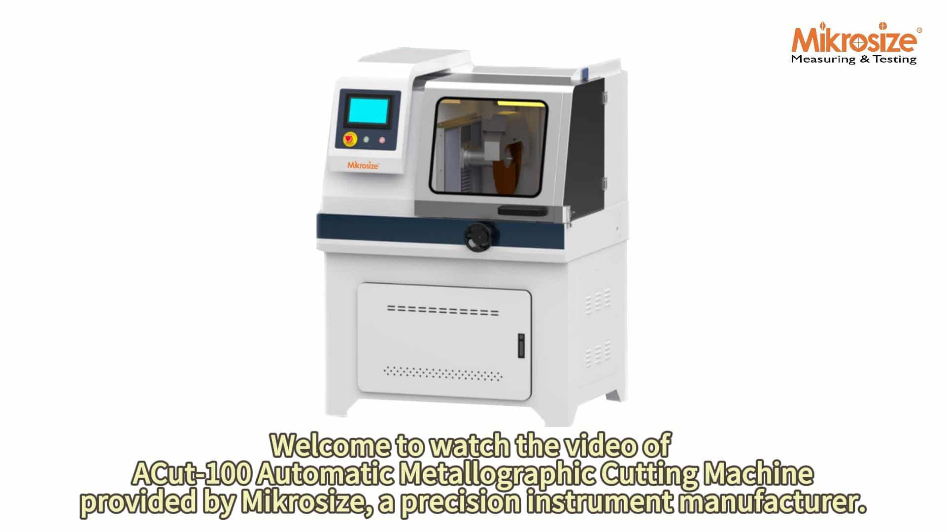 ACut-100 Automatic Metallographic Cutting Machine