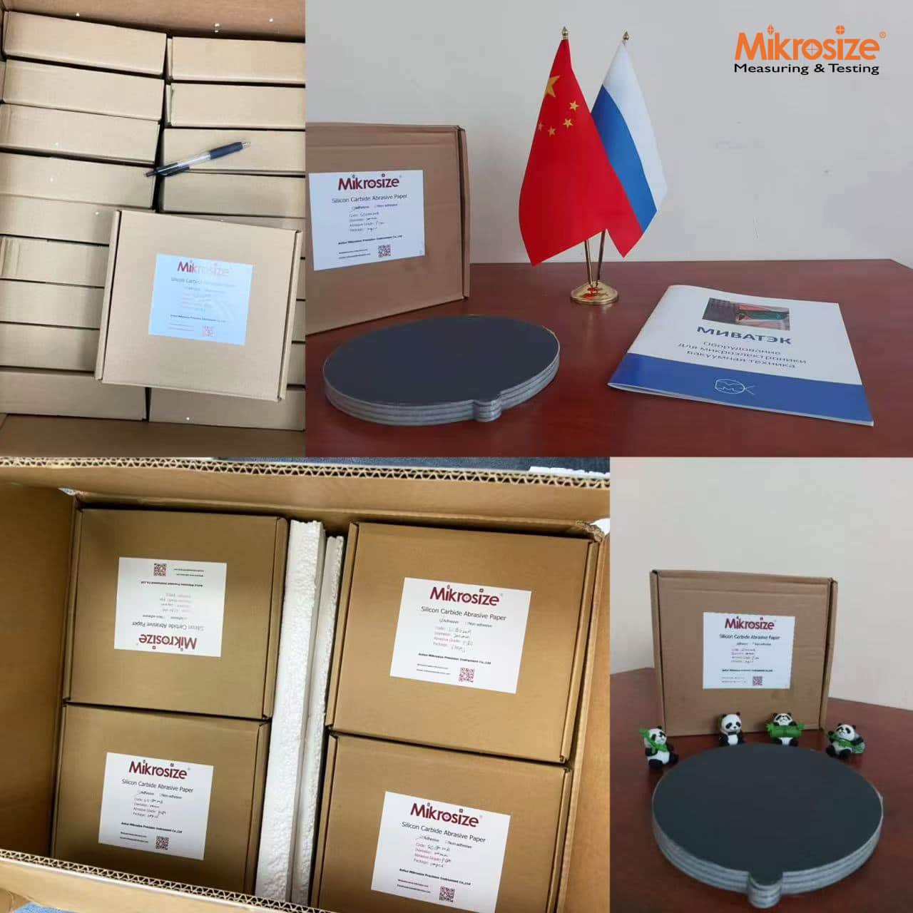 Russian Customer Visits Mikrosize and Places Trial Orders for Polishing Cloths and Cutting Discs