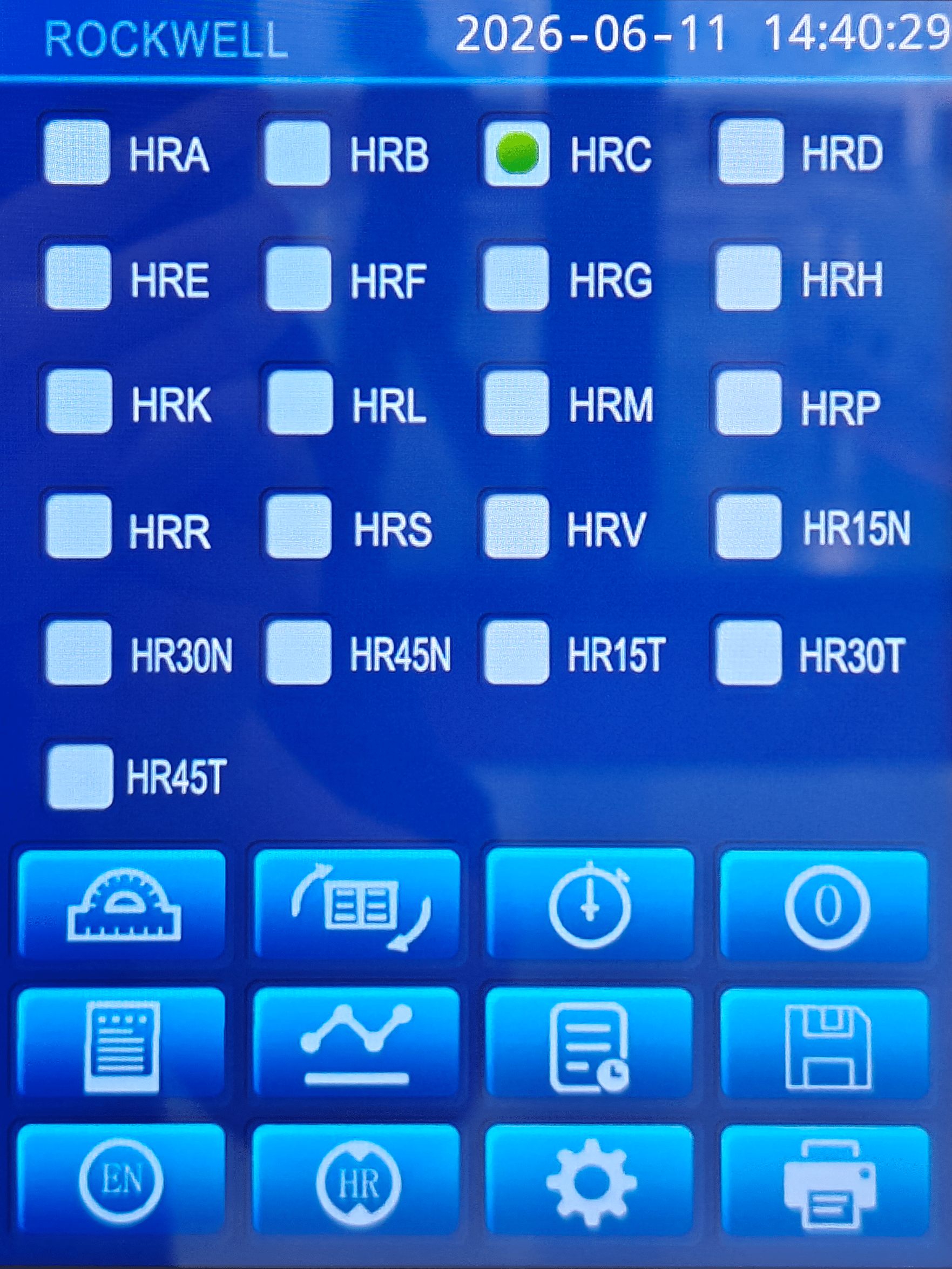 Irock 150 touch screen digital rockwell hardness tester6