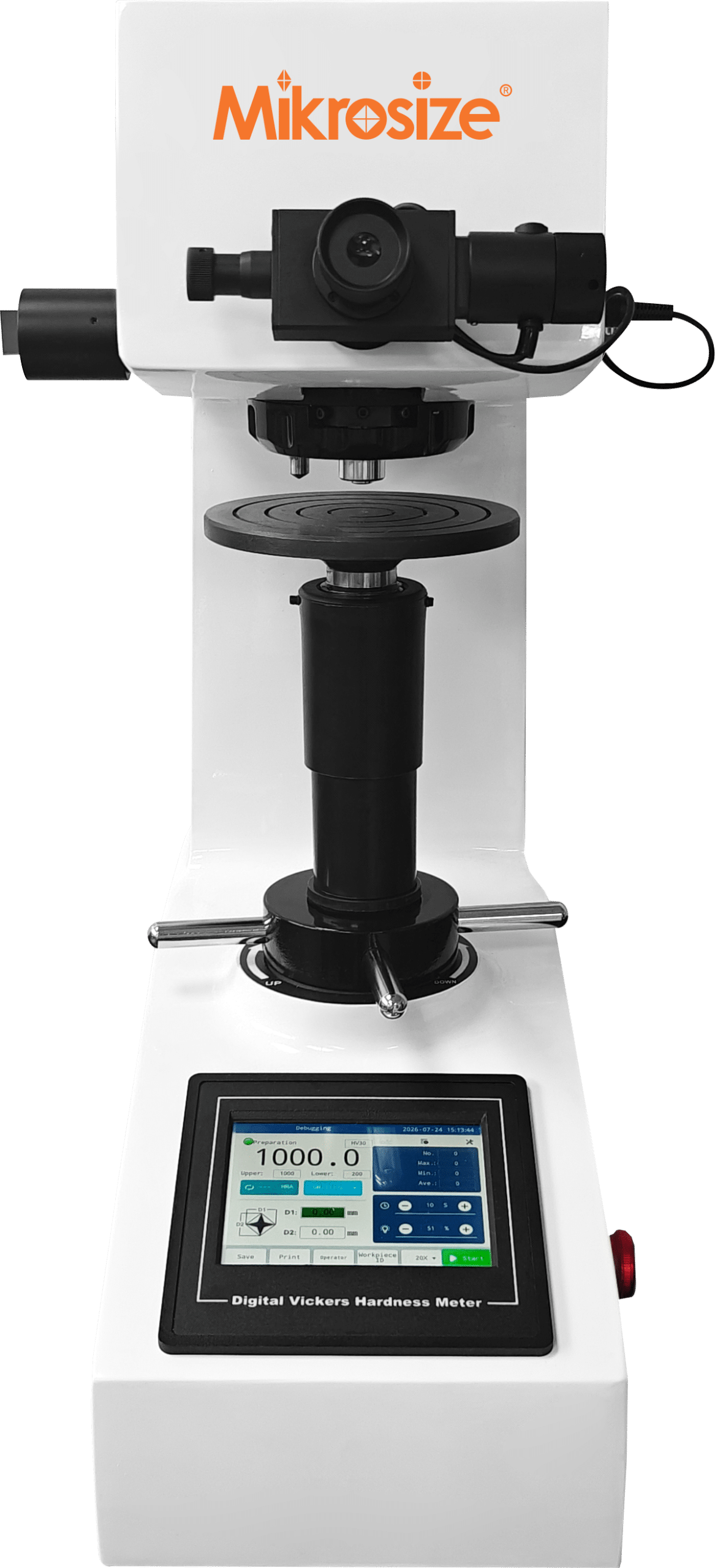 iVicker-5T-10T-30T-50T Digital Automatic Turret Vickers Hardness Tester