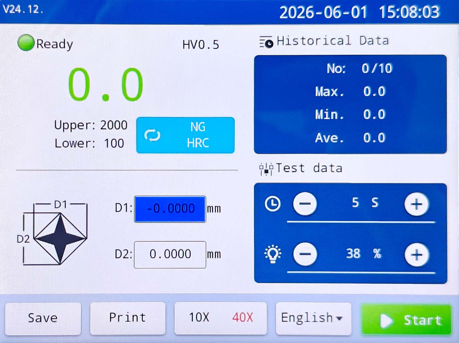 Ivicky 1000 digital automatic turret micro hardness tester（8）
