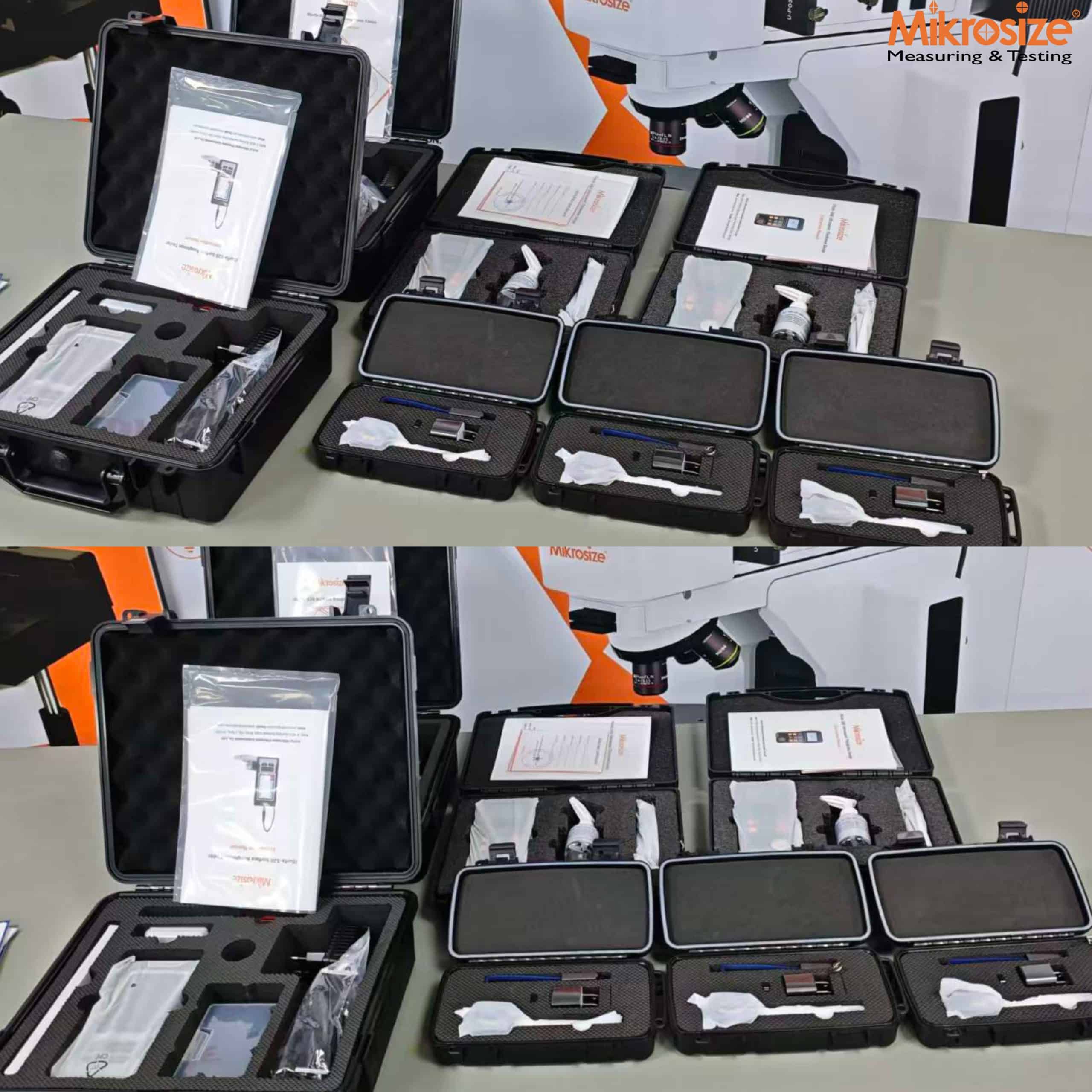 Export portable testing instruments to Italian distributors: ultrasonic thickness gauges, hardness testers, roughness testers.