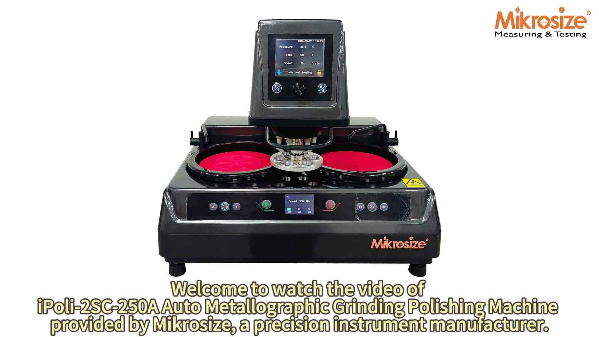 iPoli-2SC-250A Auto Metallographic Grinding Polishing Machine