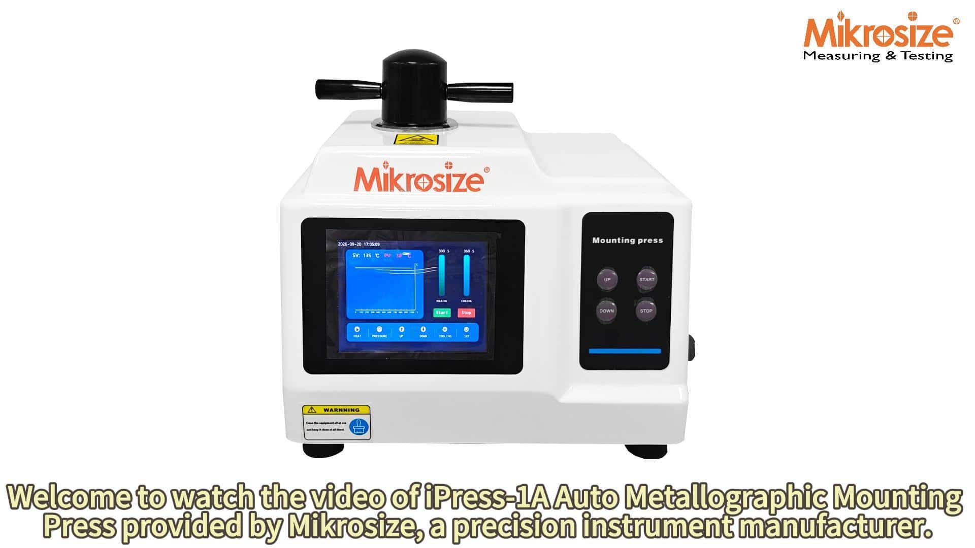 iPress-1A Auto Metallographic Mounting Press(Electric Motorized )